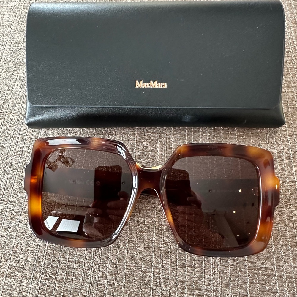 MaxMara 0088 Brown Square Sunglasses